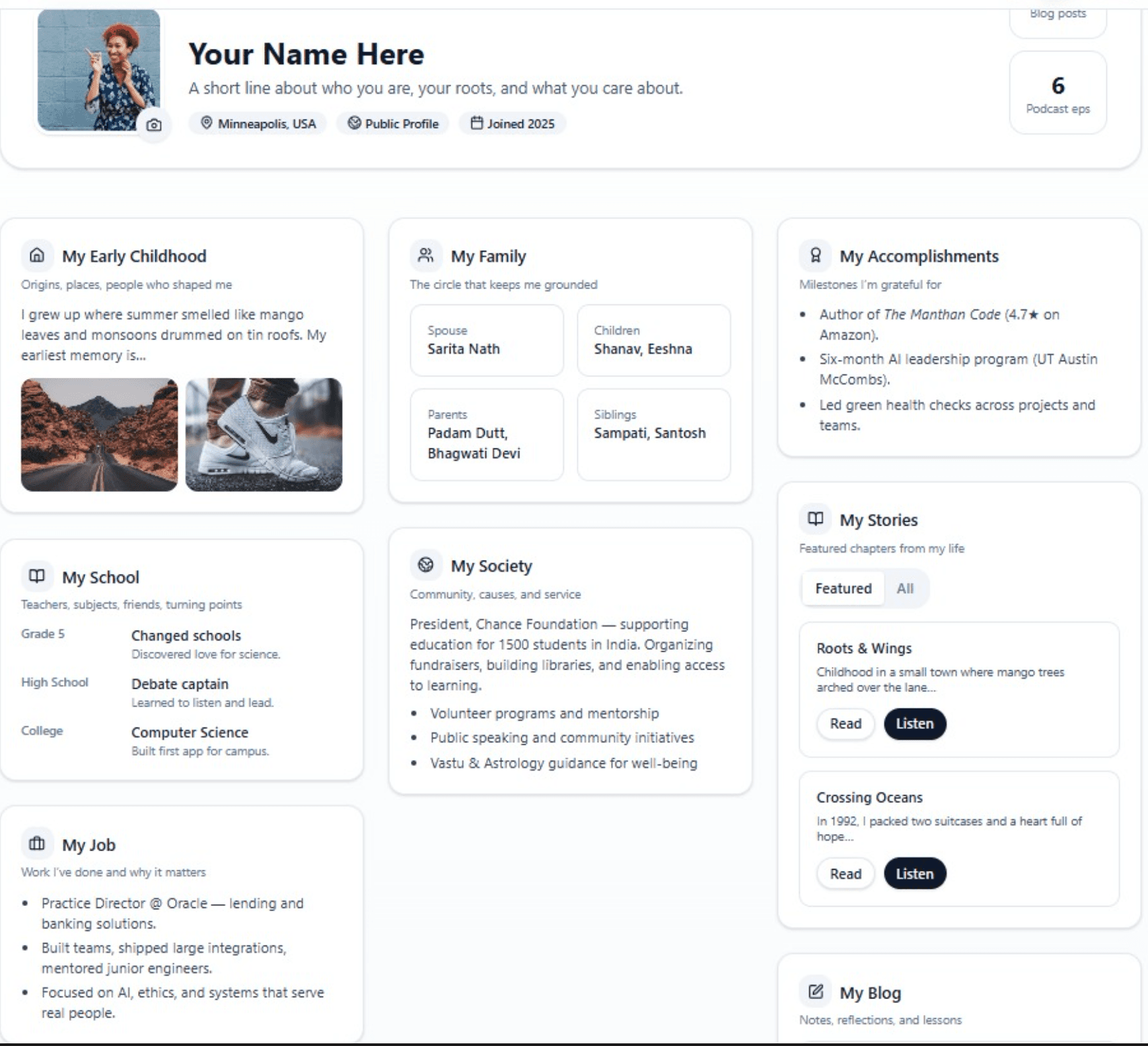 LegacyVerse AI Content Creation Platform